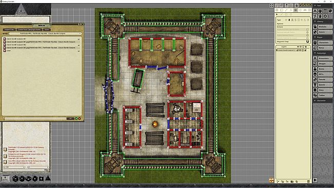 Fantasy Grounds - Pathfinder RPG - Pathfinder Flip-Mat - Classic Bandit Outpost