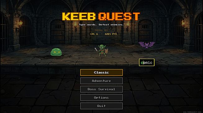 Keeb Quest: Typing Battles