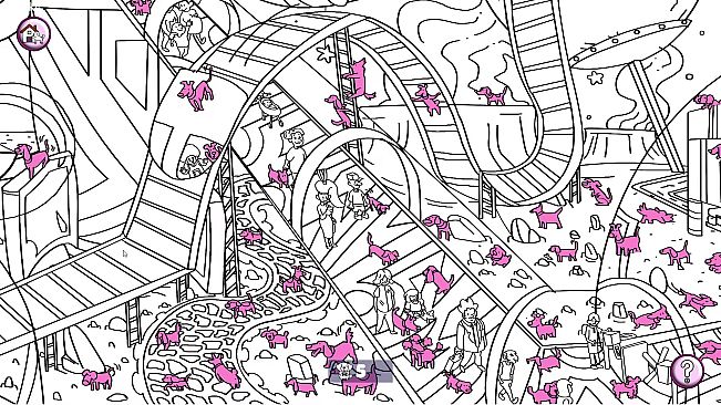 101 Cute Playland Dogs: Find & Paint