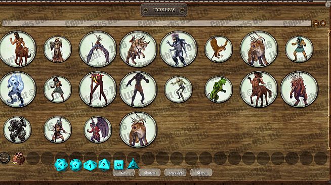 Fantasy Grounds - New Gods of Mankind - Anointed: Token Pack - Beasts of Naalrinnon Pack