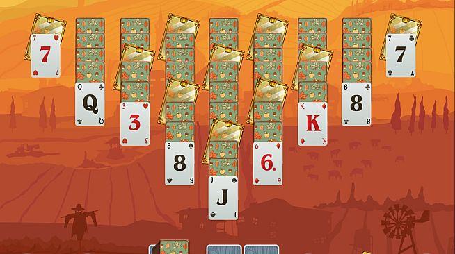 Solitaire Match 2 Cards. Thanksgiving Day