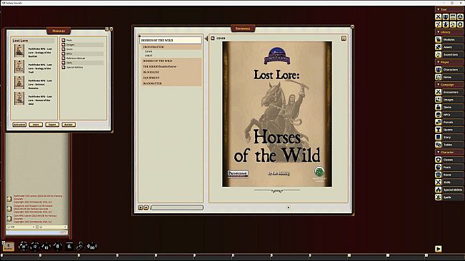 Fantasy Grounds - Lost Lore: Horses of the Wild