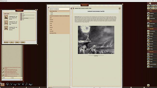Fantasy Grounds - Lost Lore: Eminent Domains: Forces & Philosophies