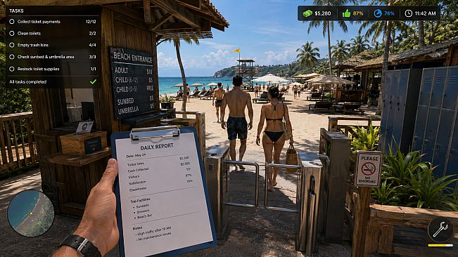 Beach Manager Simulator