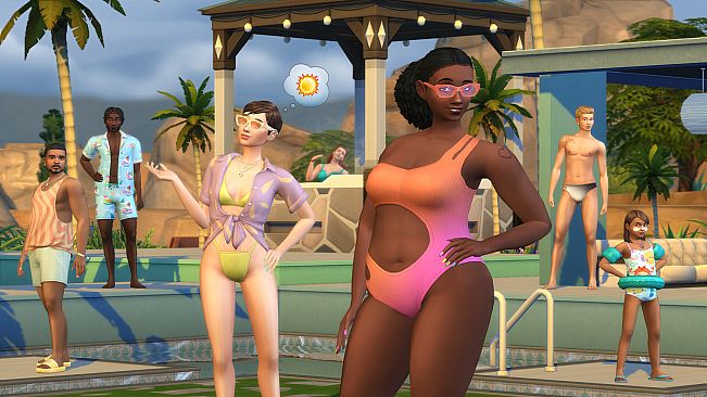 The Sims 4 Poolside Splash Kit