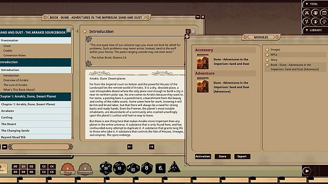 Fantasy Grounds - Dune - Adventures in the Imperium: Sand and Dust