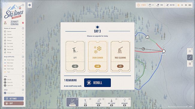 Ski Lines: Trail Map