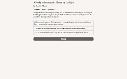 A Study in Steampunk: Choice by Gaslight