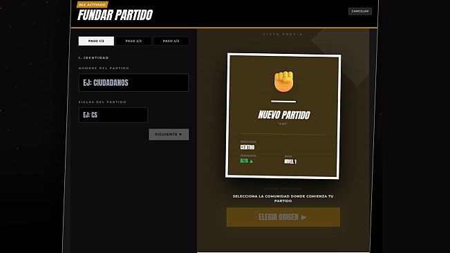 SimElection – Creador de Partidos