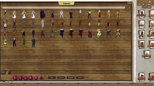 Fantasy Grounds - Daring Tales of Adventure Figure Flats (Token Pack)