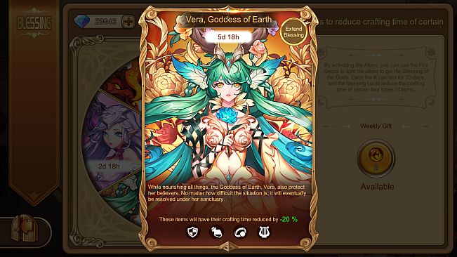 Cadria Item Shop - Blessing of Gods