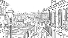 100 Cats Lost in Italy Find & Color