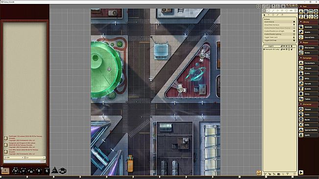 Fantasy Grounds - Starfinder RPG - Starfinder Flip-Mat - Metropolis