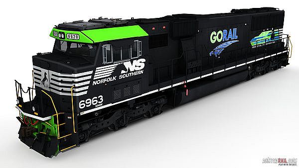 Trainz 2022 DLC - NS SD60E - 6963 GoRail