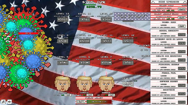 Trump VS Covid: Save The World Clicker