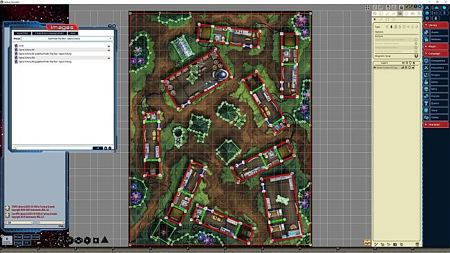Fantasy Grounds - Starfinder RPG - FlipMat - Space Colony