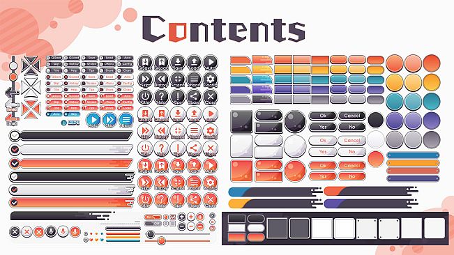 Tyrano Builder - Visual Novel GUI Pack #3 Color-Red [kopanda UI]