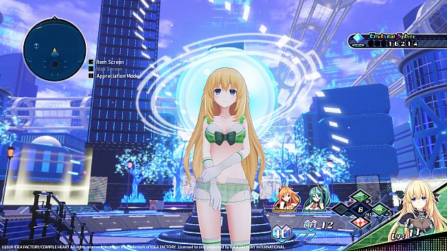 Neptunia Virtual Stars - Bikini Outfit: Goddess Set