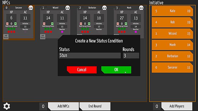 Combat Tracker for Dungeon Masters