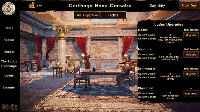 Ludus Magnatus: Gladiator Manager Simulator