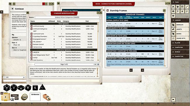 Fantasy Grounds - Science Fiction Companion (SWADE)