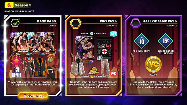 NBA 2K25 Pro Pass: Season 5