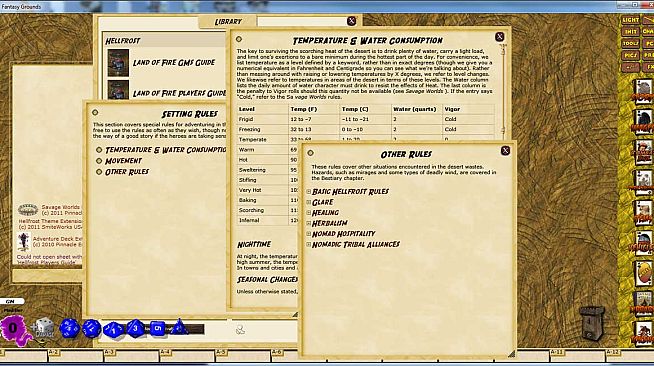 Fantasy Grounds - Hellfrost Land of Fire (Savage Worlds)