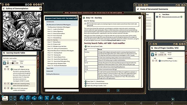 Fantasy Grounds - Dungeon Crawl Classics #101: The Veiled Vaults of the Onyx Queen