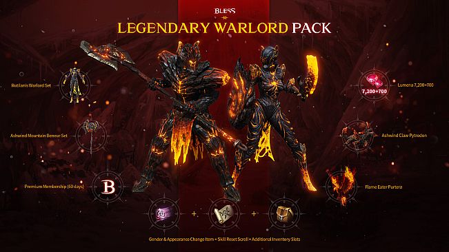 Bless Online: Legendary Warlord Pack - Official Launch Edition