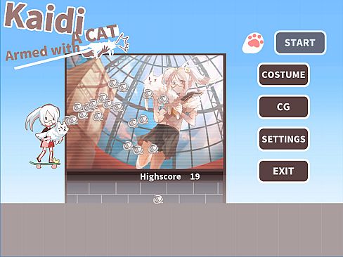 持猫少女凯蒂/Kaidi, armed with a cat