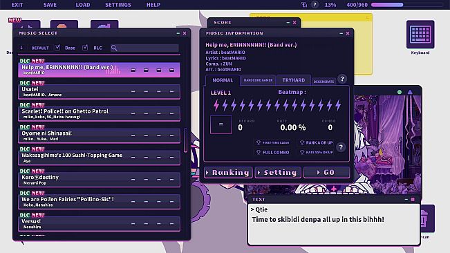 Yunyun Syndrome!? Rhythm Psychosis - Extra Song Pack feat. Touhou Project
