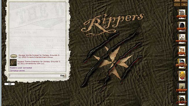 Fantasy Grounds - Rippers (Savage Worlds)