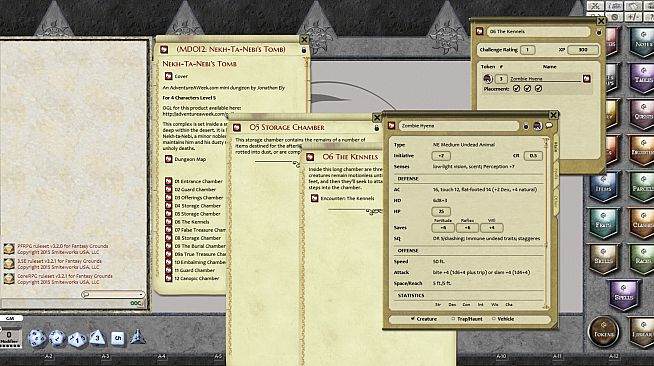 Fantasy Grounds - Mini-Dungeon #012: Nekh-ta-Nebi's Tomb (PFRPG)
