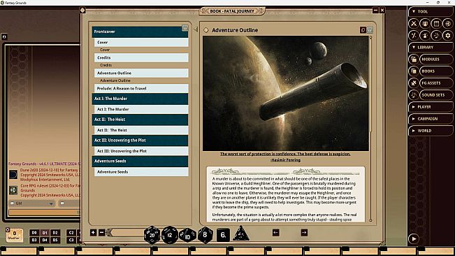 Fantasy Grounds - Dune: Fatal Journey