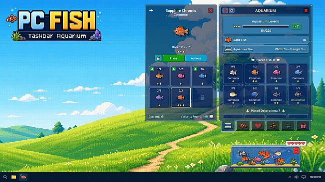 PC FISH: Taskbar Aquarium