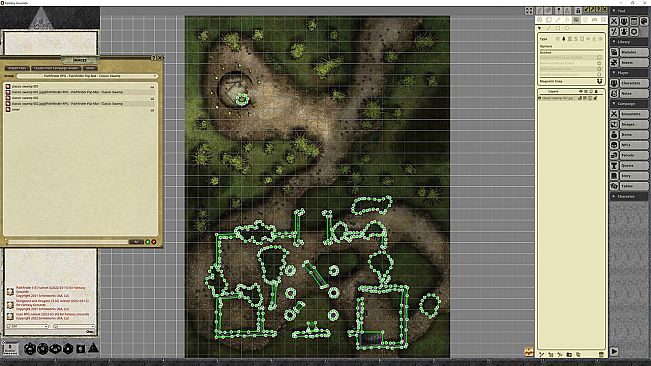 Fantasy Grounds - Pathfinder RPG - Pathfinder Flip-Map - Classic Swamp