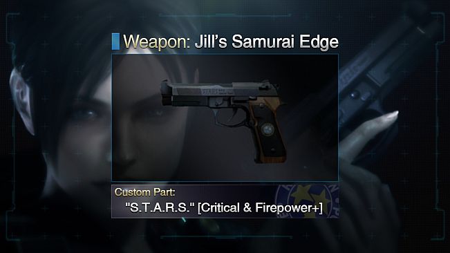 Resident Evil: Revelations Jill's Samurai Edge + Custom Part: