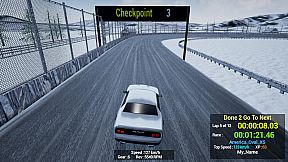 1980s & 90s Style - Retro Track Car Racer