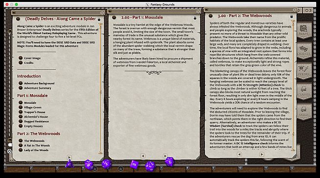 Fantasy Grounds - Deadly Delves: Along Came a Spider (5E)