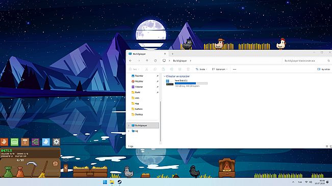 Taskbar Chickens