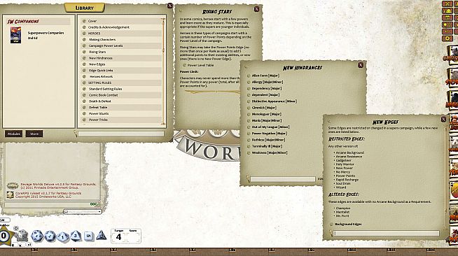 Fantasy Grounds - Super Powers Companion: 2nd Edition (Savage Worlds)