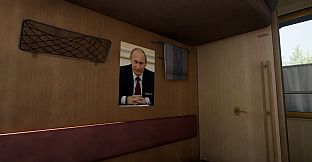 Russian Train Trip 2 - Putin's posters in the train car