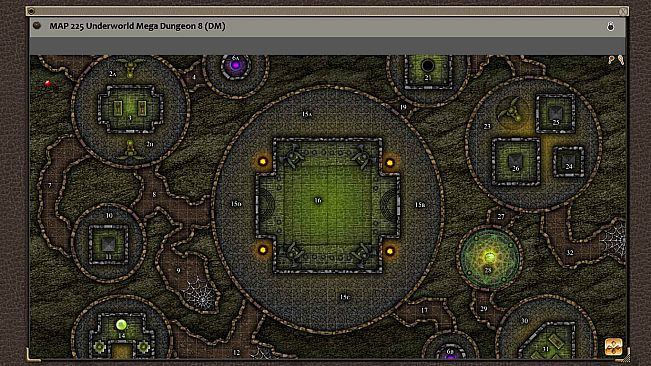 Fantasy Grounds - Paths to Adventure: Underworld Mega-Dungeons (Map Pack)