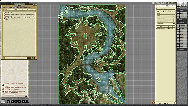 Fantasy Grounds - Pathfinder RPG - Pathfinder Flip-Mat - Bigger Forest