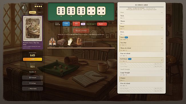 Tumble: A Cozy Dice Roguelite