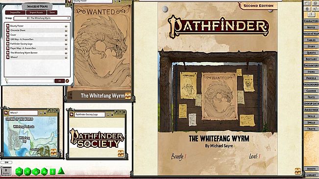 Fantasy Grounds - Pathfinder 2 RPG - Pathfinder Society Bounty #1: The Whitefang Wyrm