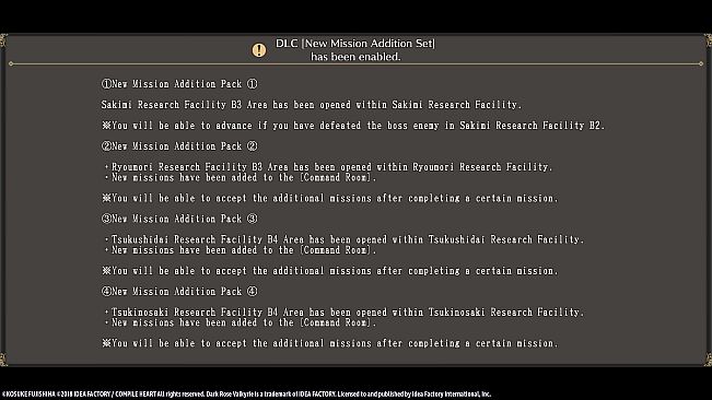 Dark Rose Valkyrie: New Mission Addition Set