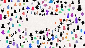 Doodle Harmony Ghosts