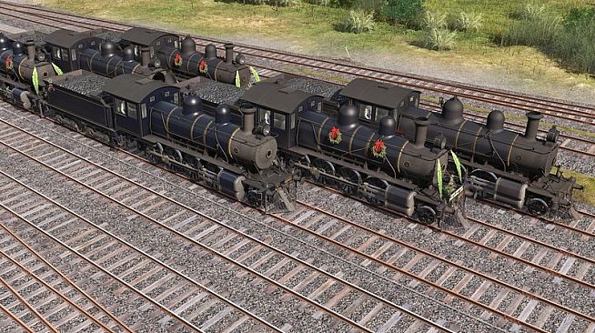 Trainz 2022 DLC - ZecRail V499 Blue & Gold and Christmas 2019