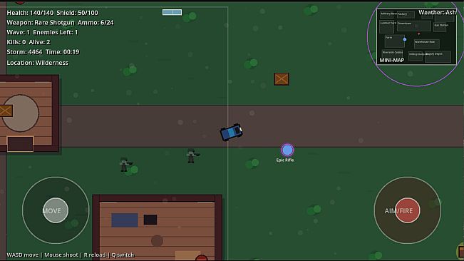 Top Down Battle Royale 2D